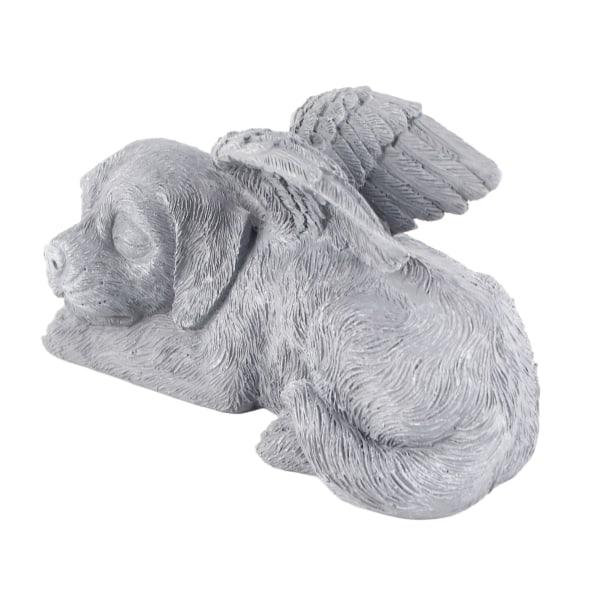 Kæledyr mindesmærke statue harpiks sovende kæledyr engel have skulptur til kæledyr mindesmærke gravsten ornament engel hund