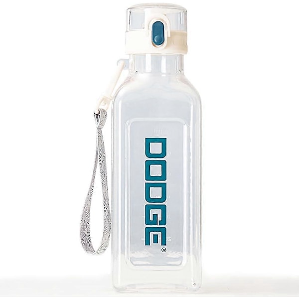 Sportsdrikkeflaske 700ml, Lekkasjesikker og BPA-fri drikkeflaske, Treningsflaske, Vannflaske for reise, piknik, camping og fotturer (Transparent)