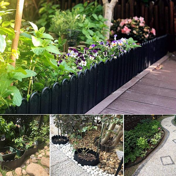 3 meter hagekant Plen Kant Hage Dekorativt gjerde Landskap Kanting Patio Brostein hagekant