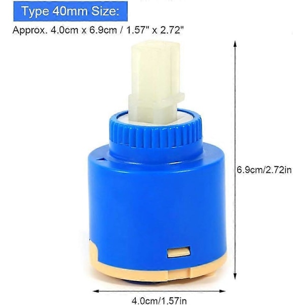 35/40mm Keramisk Insats Blandare Ersättning Vattenkran Inre Kontroll Kranventil (40mm)