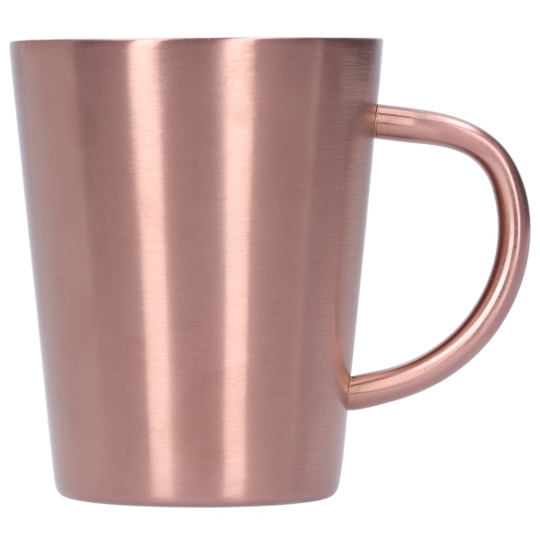 340 ml 304 ölmugg i rostfritt stål Kaffevattenkopp med handtag Dubbelvägg DryckesgodsRose Gold