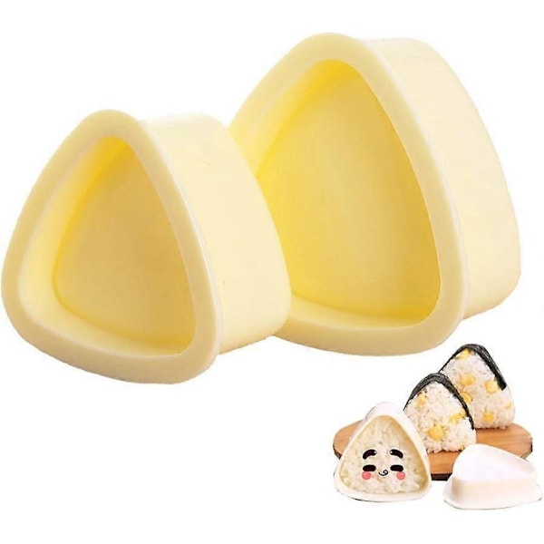 2025 Egnet Onigiri Form Triangel, 2 Stk. Risballformere, Triangel Sushiform for Bento eller Japansk Matboks