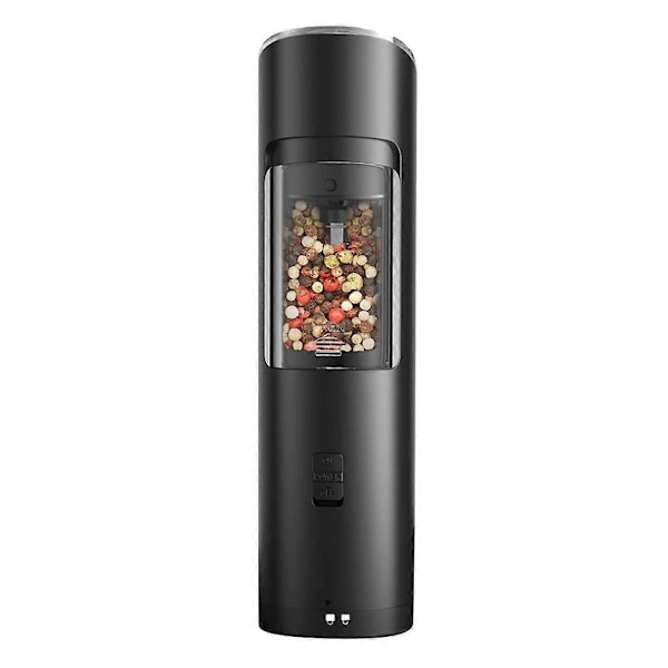 Salt- og pepperkvern med LED-indikator og justerbar grovhet