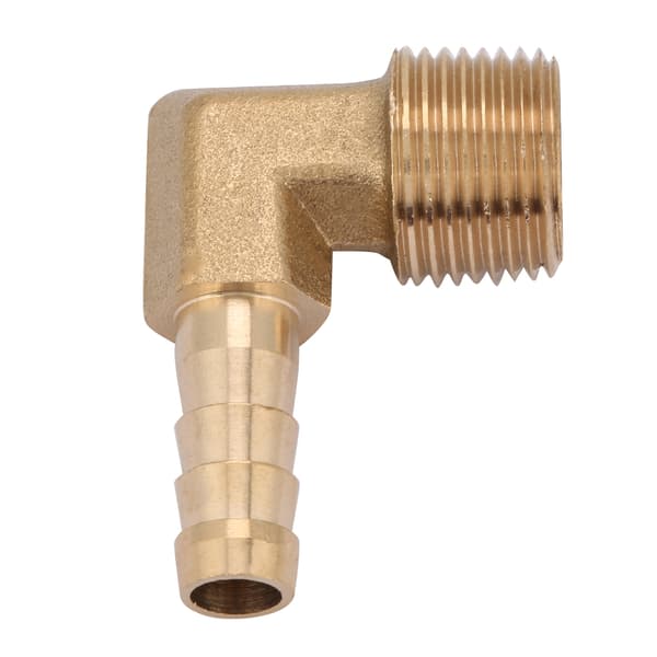 2 kpl/setti G3/8 urosäikeinen messinki kyynärpää letkun liitäntäliitin sovitin (8 mm)