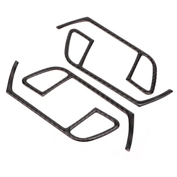 4 stk. myke karbonfiber dørhåndtak til bilinteriør, passer til A4L/A5 2009-2016