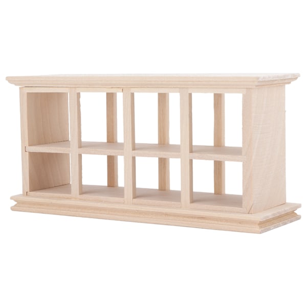1/12 skala miniatyrmat tårta display docka bageri skåp trä display bageri tårta skåp