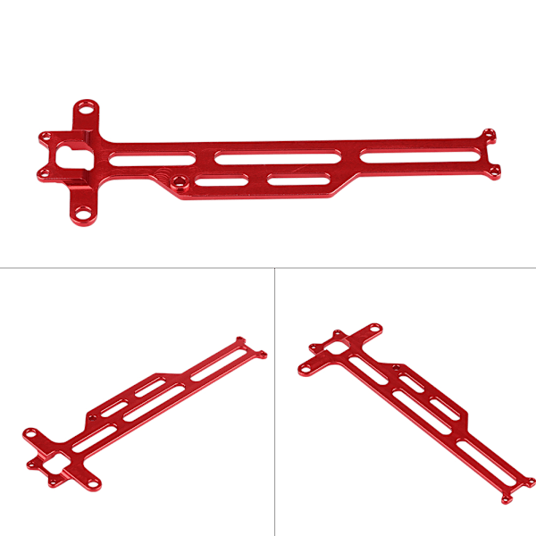 CNC-bearbetad aluminiumlegering radiobricka för FS Monster Truck 1/18 skala RC-bil (röd)