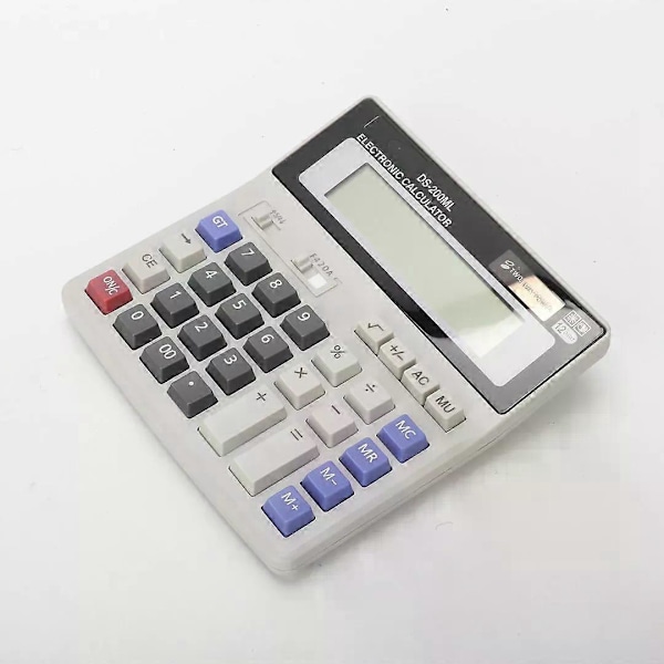 Desktop Lommeregner Basis 12 Cifre Dobbelt LCD Display til Kontorvirksomhed