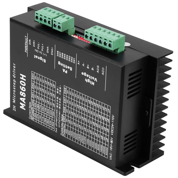 1 stk. Stepmotordriver-controllermodul 18-80V AC / 24-110V DC 7,2A til 2-faset 86-motor
