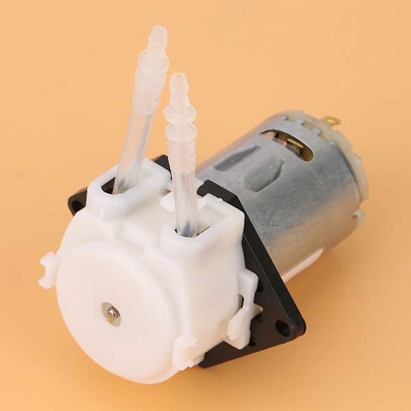 12V doseringspumpe DIY peristaltisk rørhoved til kemisk analyse af akvarielaboratorium (hvid 2*4)