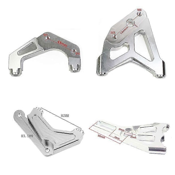 220mm Bremse 70mm Skive Rotor 3 Hull Caliper Sett Rpm 4 Stempel Bremse Caliper Radil Montering For Yamaha Aerox Nitro Bws Jog Ebike Zekai 5mm