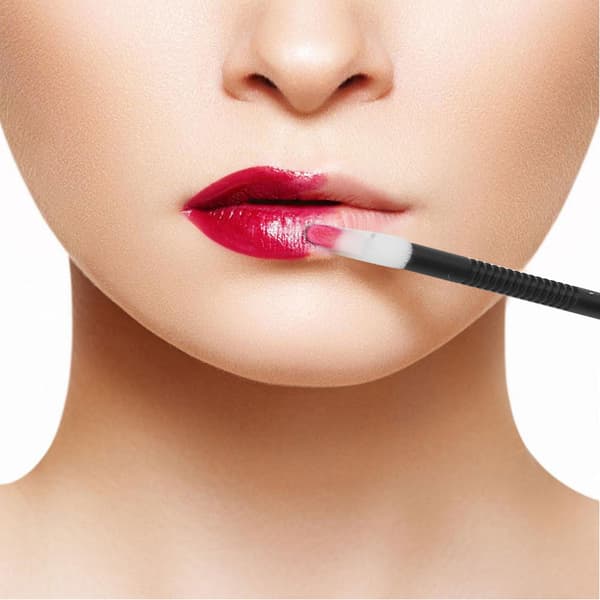 100 stk. engangs læbebørster makeupbørste læbestiftapplikator makeupværktøj kort