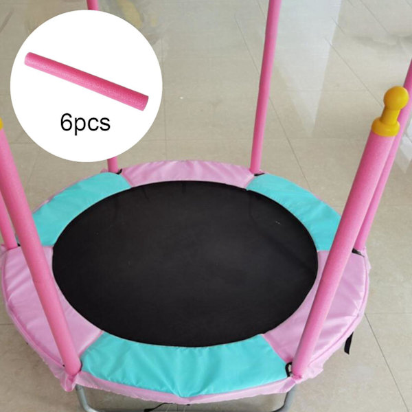 3 x 6 st Trampolinskyddsstolpe Skumskydd för rör Röd