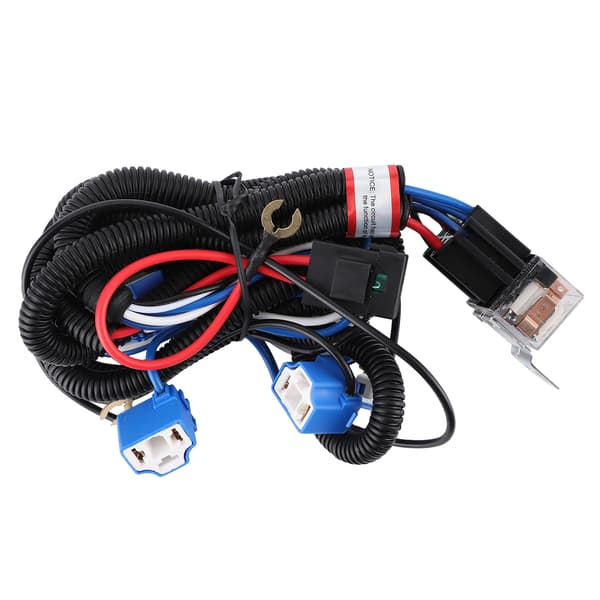 H4 frontlysrelé ledningsnett 4 lys øker lysstyrken tilbehør for bil 12V 50w 40A
