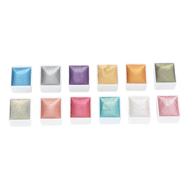 Solid Nail Watercolour set 12 väriä Pear Lized kannettava set aloittelijoille