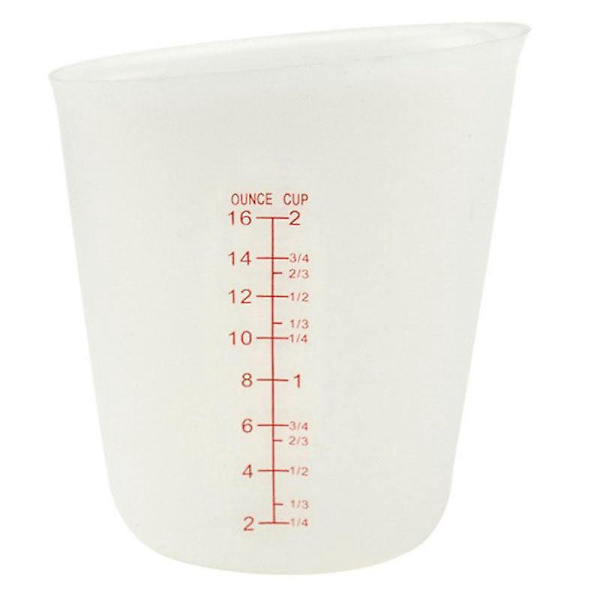 500ml Transparente Silikon Målekopper til Harpiksstøbeforme og Håndværk