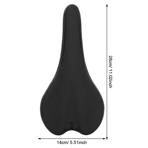 Ergonominen maastopyörän satulaistuin pyörän pehmusteen suojus pyöräilytarvike (musta)