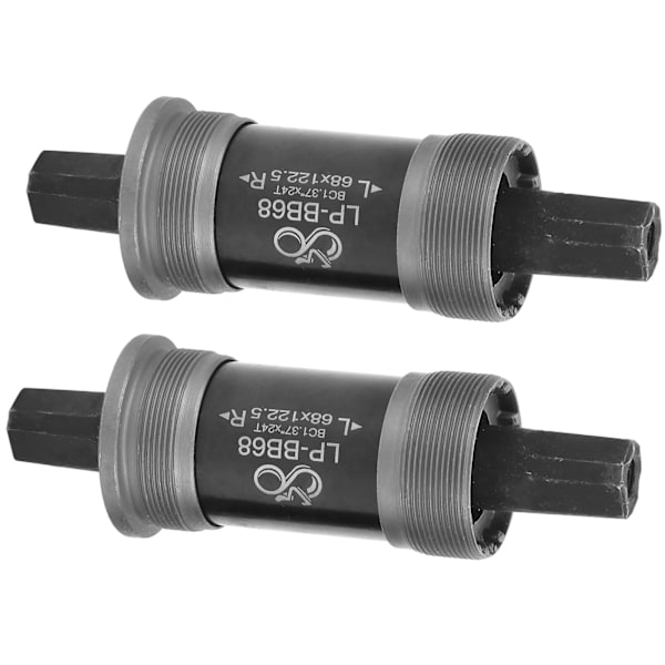 2 st Cykel Vänster och Höger Vevarm Fyrkantigt Hål Vevarm Utan Skruvar 122,5 MM