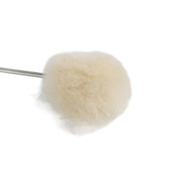 50 stk Ull Daubers Ball Brush DIY Lær Craft Dyeing Applikator med metallhåndtak