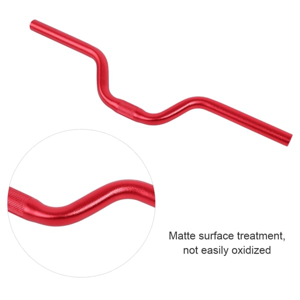 Aluminium Cykel Fixed Gear Riser Bar Styr 25.4mm*520mm (rød)