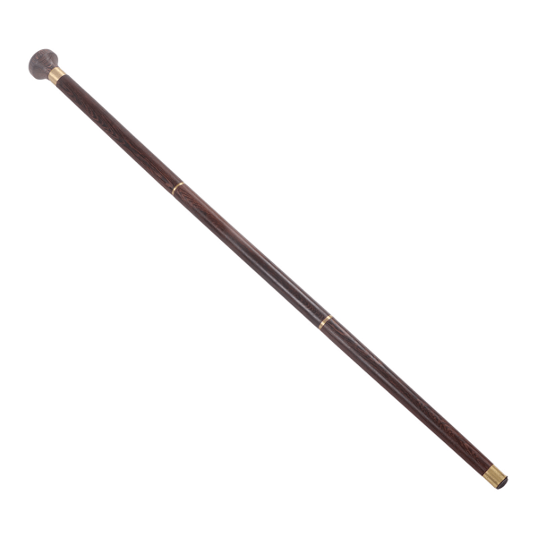 Äldre Wenge Walking Stick Elegant Ergonomisk Avtagbar Round Grip Walking Cane för rehabilitering