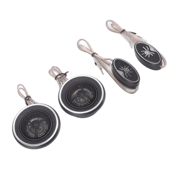 2 stk. Dome Tweeter 150W 4 Ohm Indbyggede Kondensatorer Bilhøjttaler til Alle Bil Lydsystemer