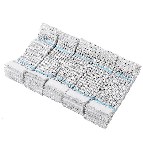 50 kpl 8 riviä tuolin vyö lautasliinasormukset Diamond Mesh Wrap nauha hääjoululle