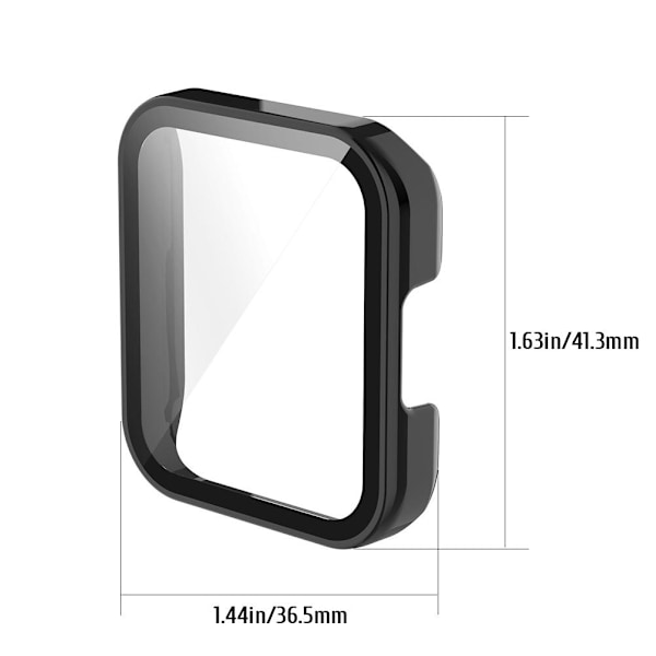 Smart Watch Case Skärmskydd Smart Watch Case Cover för Xiaomi Watch 2 Lite för Redmi Watch 2 Svart
