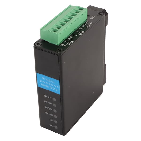 RS485 til RJ45 Ethernet Seriel Server Dobbeltkanal Skinnemontering 1200 til 115200bps RS232 til RJ45 Ethernet Modul