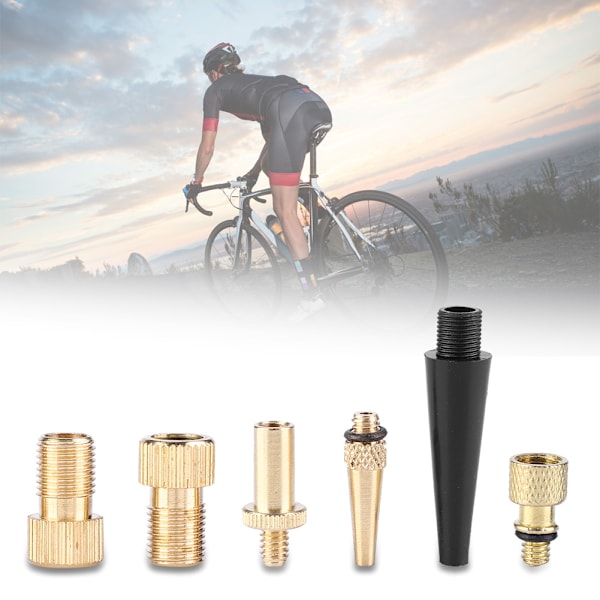 15-pack cykelventilsadapter för SV AV DV-ventiler, uppblåsbara cyklar, ballonger