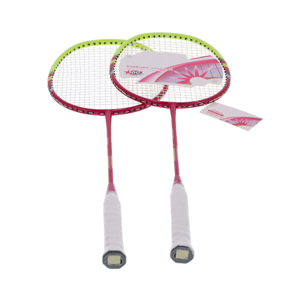 2 Badmintonracketar för spelare, lätta racketar i kolfiber för vuxna med bärväska