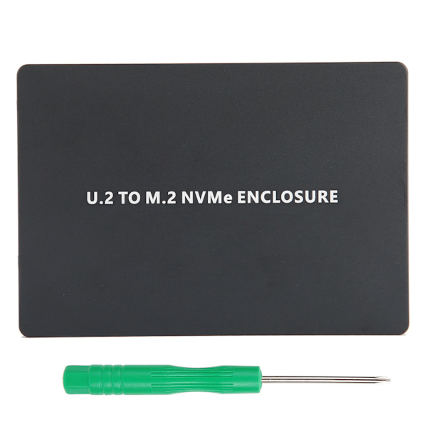 Hard Disk Box U2BOX PCIE3.0 NVME til U.2 Adapterkort SFF8639 Aluminium U2 SSD KabinettSvart