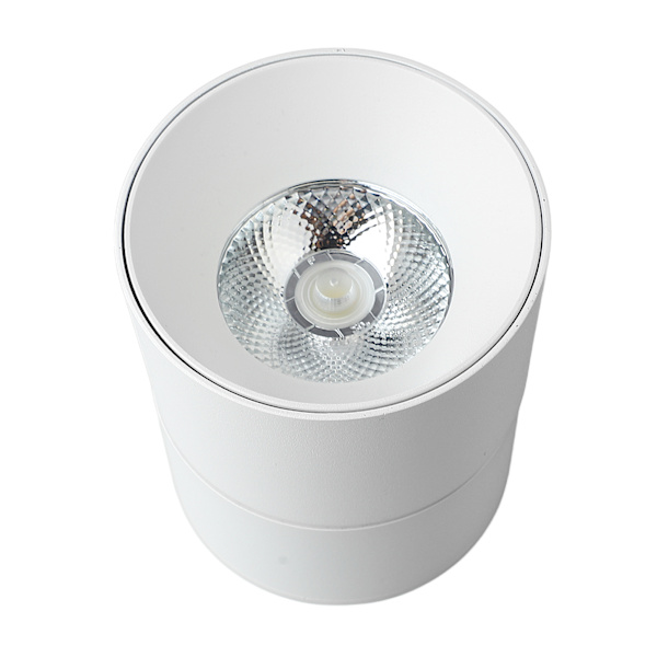 Overflatemontert antirefleks LED-taklys 110 til 240V Sammenleggbar roterende spotlight for stue Hvit