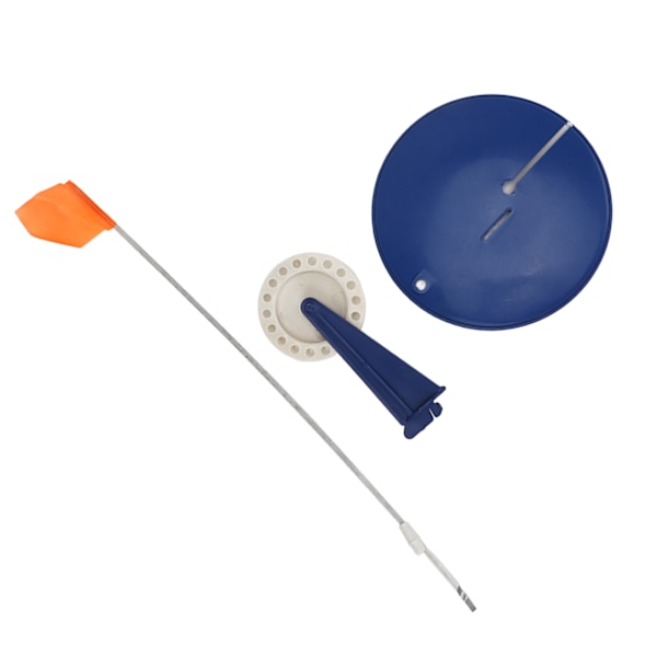 Isfiskeri Tip Up Flag Kit Bærbar Vinterfiskeri Stang Indikator Flag Flydende Base Grej