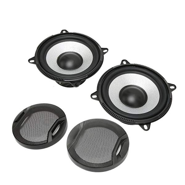4 st koaxiala billjudhögtalare 150W diskant och bas stereo 5 tum koaxiala billjudhögtalare för bilstereoljudsystem
