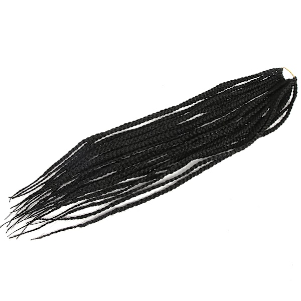 Twist Braid Hair Sort høytemperatur syntetisk hårforlengelse Heklet flettehår