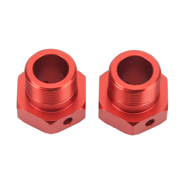 2 kpl RC alumiininen pyörän kuusiokolokeskiö 24mm alumiiniseos vakaa RC 24mm pyörän kuusiokolokeskiö ARRMA 1/5 Outcast Kraton 8s punainen