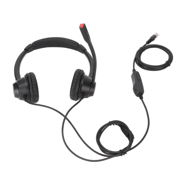 RJ9-headset brusreducerande mute-funktion Trådbundna affärshörlurar med mikrofonvolymjustering för VOIP-telefon