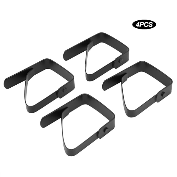 4 stk store dukdekselklemmer i rustfritt stål anti-skli dukholderklemmer 5*4cm