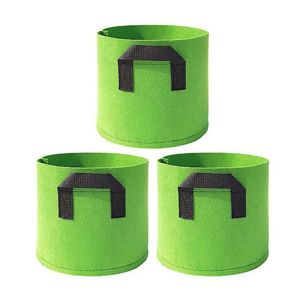 10-pack 3-gallon Aeration Odlingspåsar med Handtag