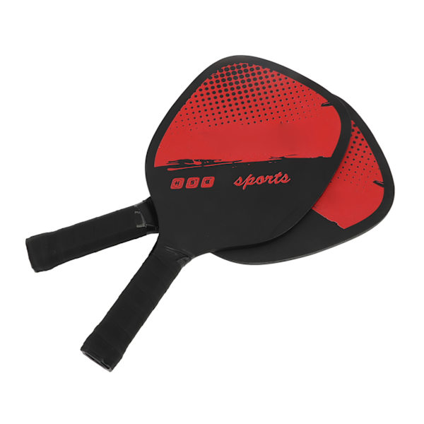 Pickleball-racketset med ergonomisk design, 1 par träpickleball-paddel med 4 bollar och bärväska för inomhus- och utomhusträning, röd