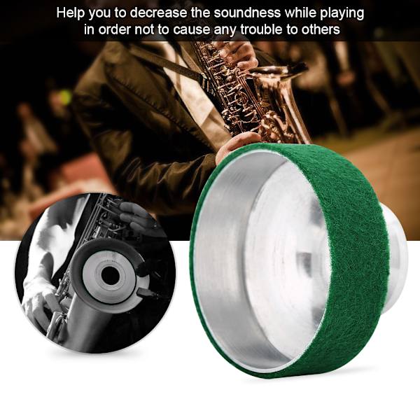Aluminiumslegering Sopransaxofon Mute Sax Sound Metaldæmper Lyddæmper tilbehør