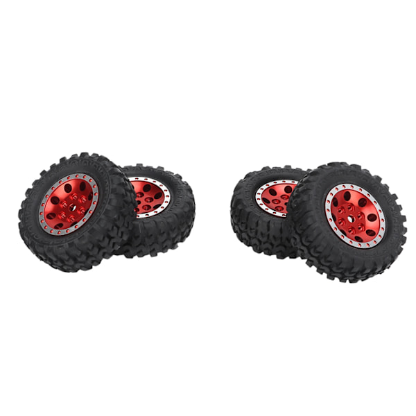 4 st RC-bilhjul 8 hål hjul och däck set för Xiaomi Jimny XMYKC01CM 1/16 fjärrkontrollbilar röd