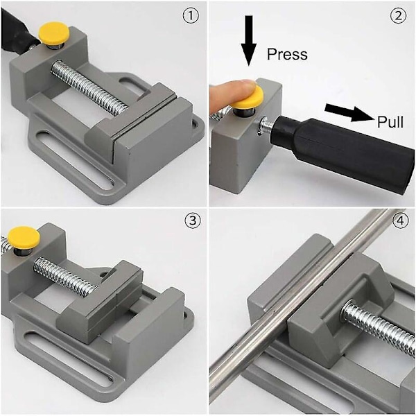 1 stk Mini Benk Frese Skrustikke, DIY Verktøy Kjeveklemme, Aluminium Legering Hurtig Skrustikke, Lett Mini Skrustikke, Enkel Skrustikke Klemverktøy