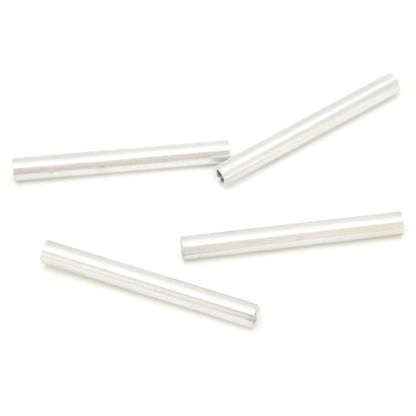 10 stk. aluminiumslegeringssøjle rund indvendig gevind afstandsstykker Fastgørelseselementer M4x0,7 mm lang 48 mm