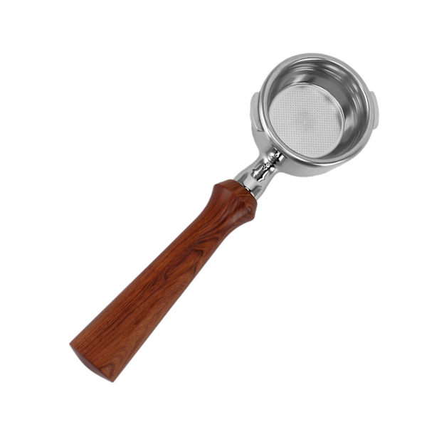 58mm Pohjaton Portafilter Ruostumaton Teräs Kaksoiskorvat Pohjaton Portafilter GAGGIA Kahvikoneelle F-Tyyppi Punainen Happohaara