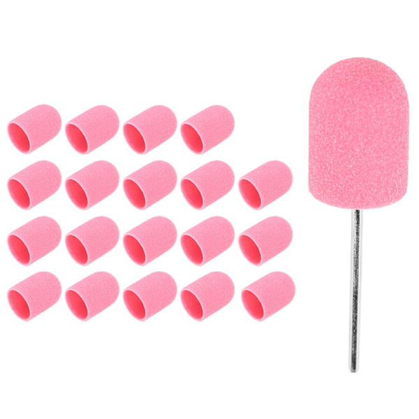 Nail Art Cap Kiillotus Set (16 x 25mm) Vaaleanpunainen