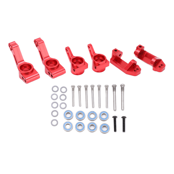 Front C Seat Steering Blocks Cup Blocks Rear Axle Carrier for Traxxas Slash 2WD 1/10 RC CarRed