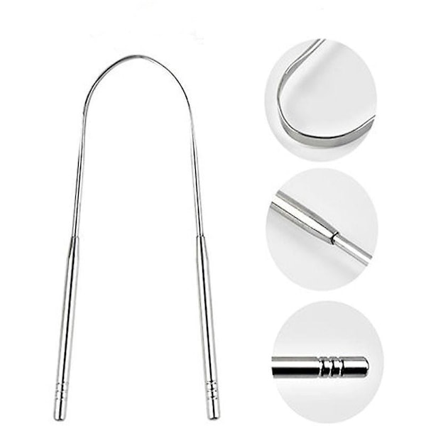 Ayurvedic Stainless Steel Tongue Scraper for Optimal Hygiene