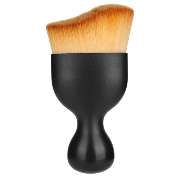 Foundation Makeup Brush - Vinglasformad basmakeupborste för flytande foundation - Brun